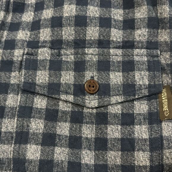 WOLVERINE PLAID PRINT SHIRT SIZE M - Picture 6 of 10